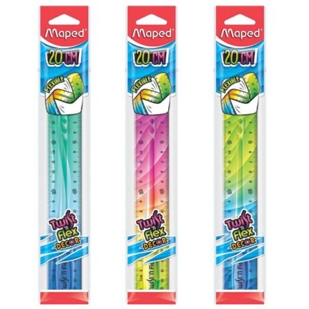 Règle Twist'n Flex décorée 20 cm en blister - MAPED