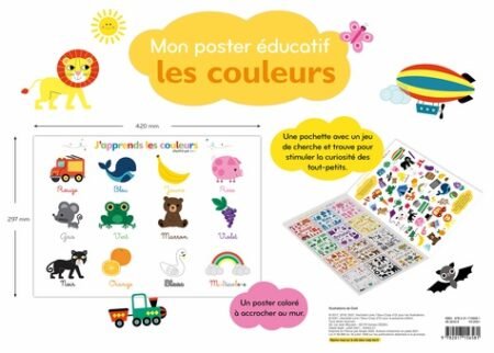 MON POSTER EDUCATIF - LES COULEURS - A3