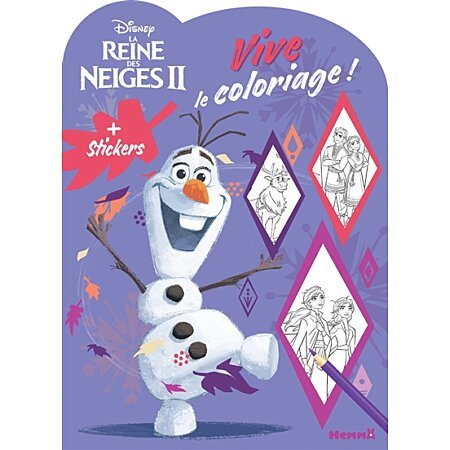 DISNEY LA REINE DES NEIGES - OU SE CACHE OLAF - COLORIAGES