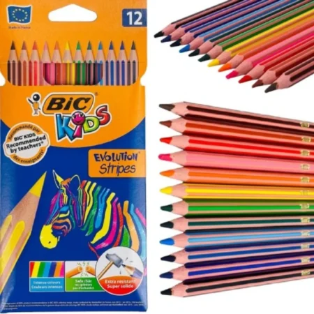 CRAYONS DE COULEUR - 12 COULEURS - BIC