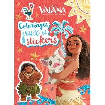 COLORIAGES JEUX STICKERS VAIANA