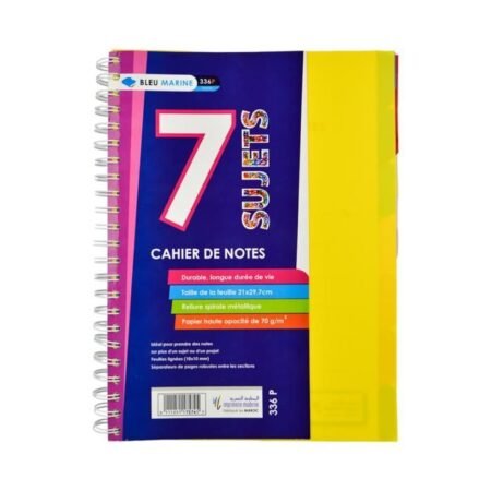 CAHIER DE NOTES 7 SUJET - 336 PAGES